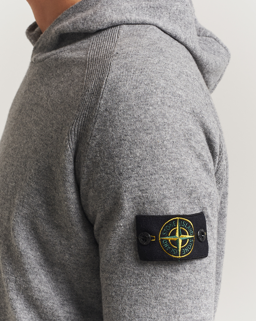 Heren | Truien | Stone Island | Knitted Geelong Wool Hood Cement Melange