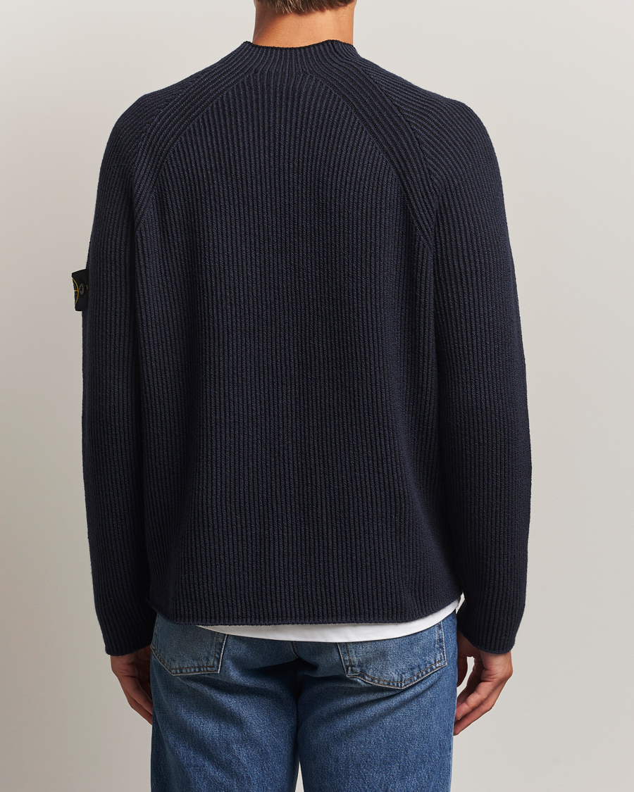 Heren | Truien | Stone Island | Vanisé Full Rib Wool Crew Neck Navy