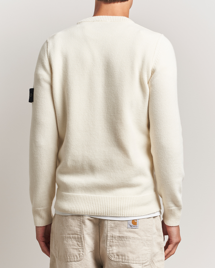 Heren | Truien | Stone Island | Knitted Lambswool Crew Neck Ivory