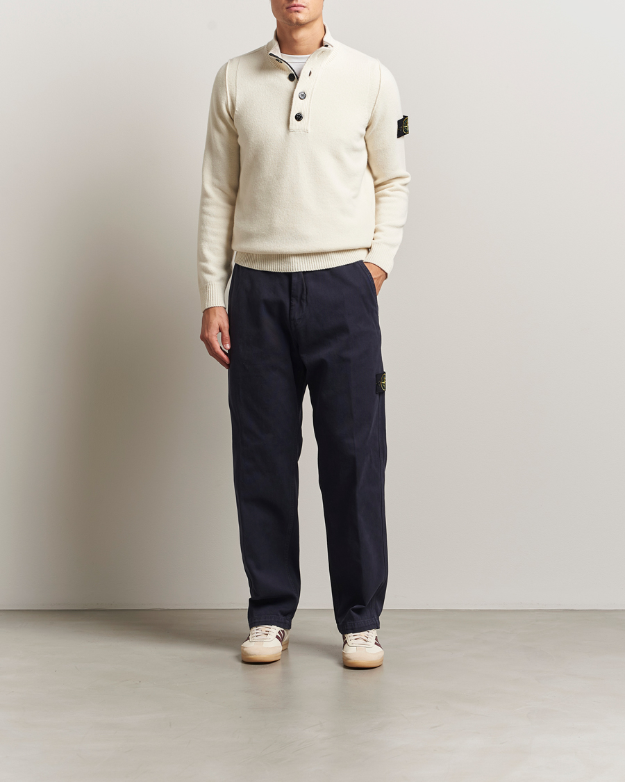 Heren | Broeken | Stone Island | Panama Cotton Old Effect Trousers Ink