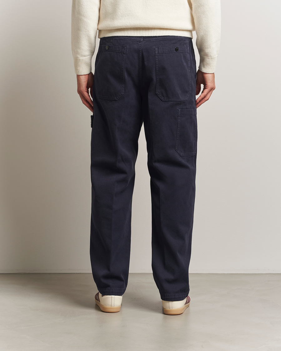 Heren | Broeken | Stone Island | Panama Cotton Old Effect Trousers Ink