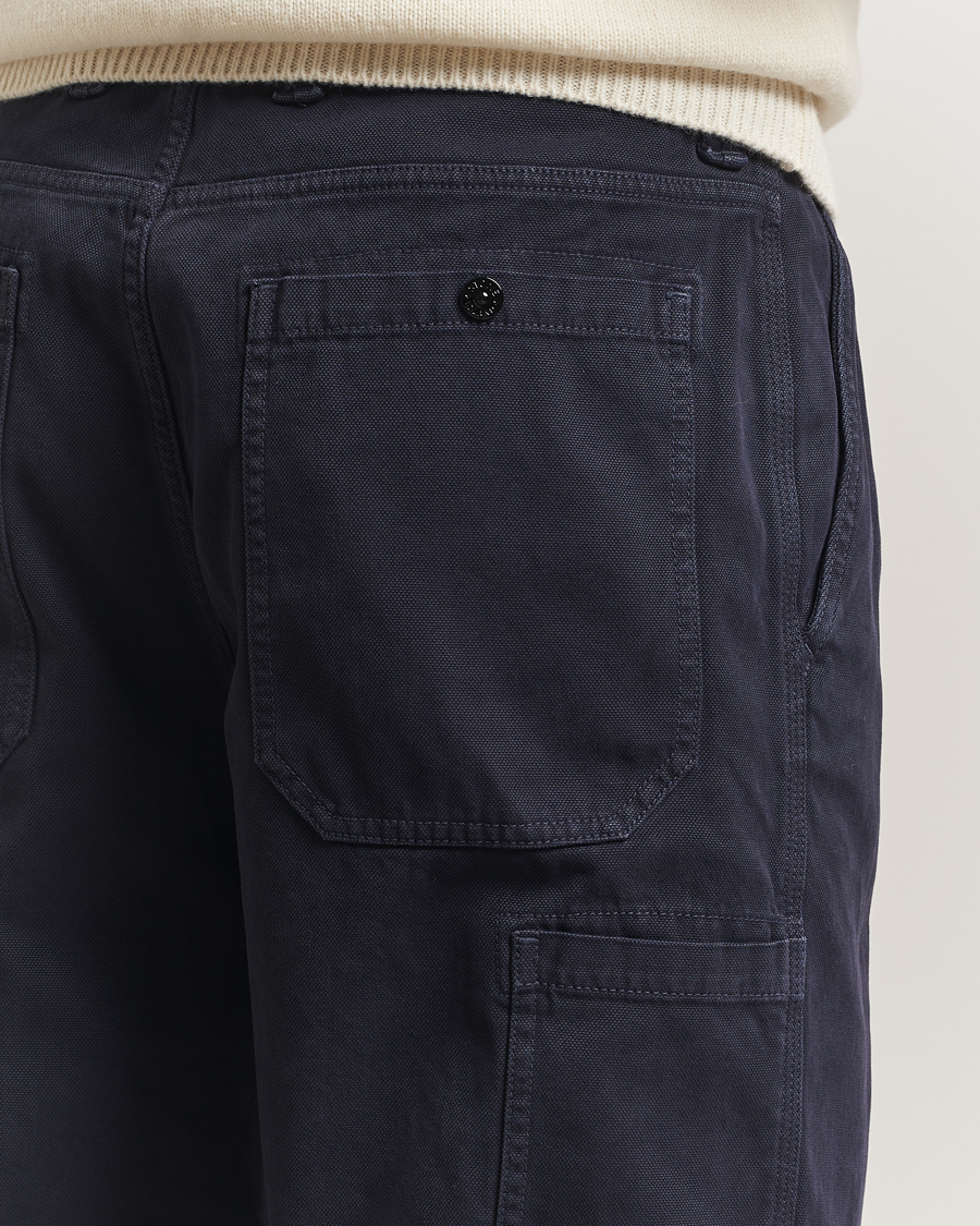 Heren | Broeken | Stone Island | Panama Cotton Old Effect Trousers Ink