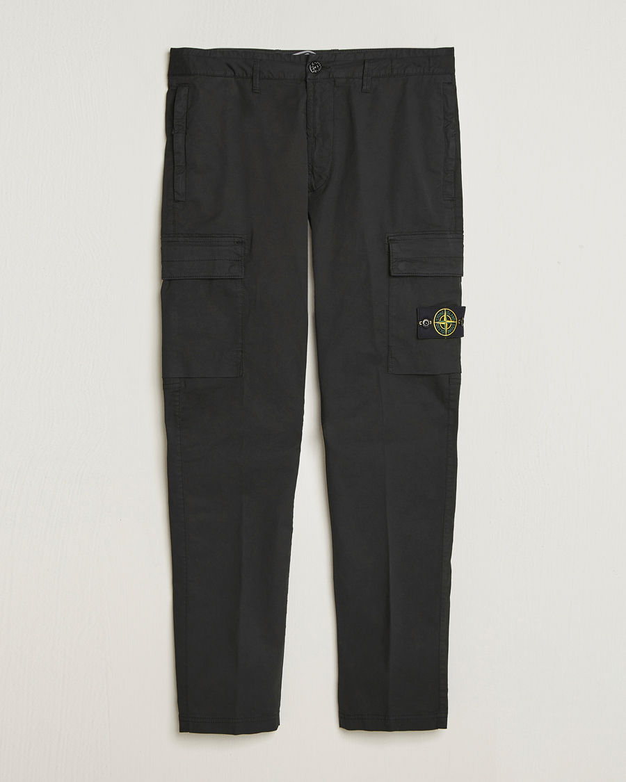 Heren | Broeken | Stone Island | Supima Cotton Stretch Cargo Trousers Black
