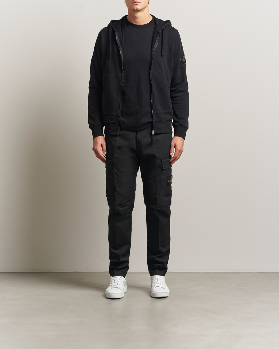 Heren | Broeken | Stone Island | Supima Cotton Stretch Cargo Trousers Black
