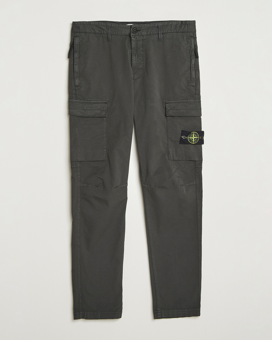 Heren | Broeken | Stone Island | Supima Cotton Stretch Cargo Trousers Lead Grey