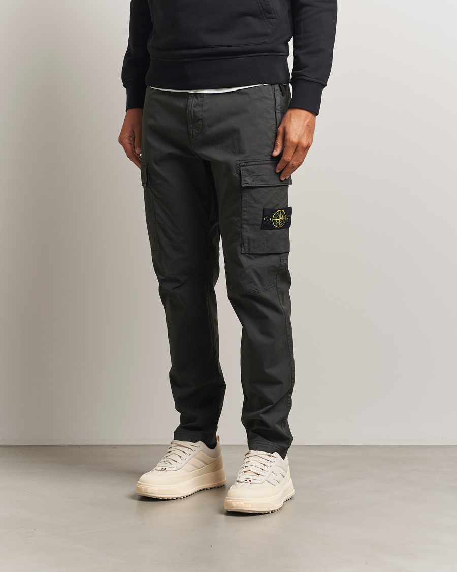 Heren | Broeken | Stone Island | Supima Cotton Stretch Cargo Trousers Lead Grey