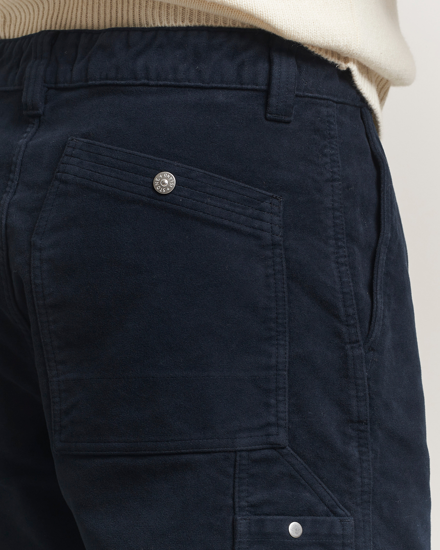Heren | Broeken | Stone Island | Cotton Moleskin Trousers Navy