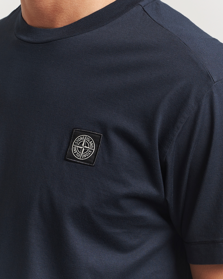 Heren | T-shirts | Stone Island | Garment Dyed Cotton Jersey T-Shirt Navy
