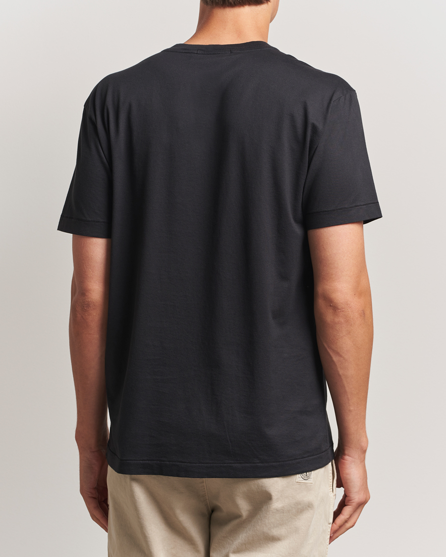 Heren | T-shirts | Stone Island | Garment Dyed Cotton Jersey T-Shirt Black
