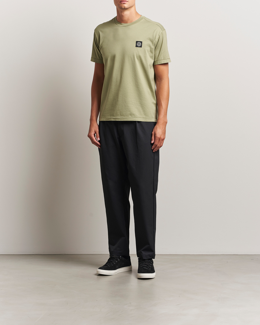 Heren | T-shirts | Stone Island | Garment Dyed Cotton Jersey T-Shirt Sage