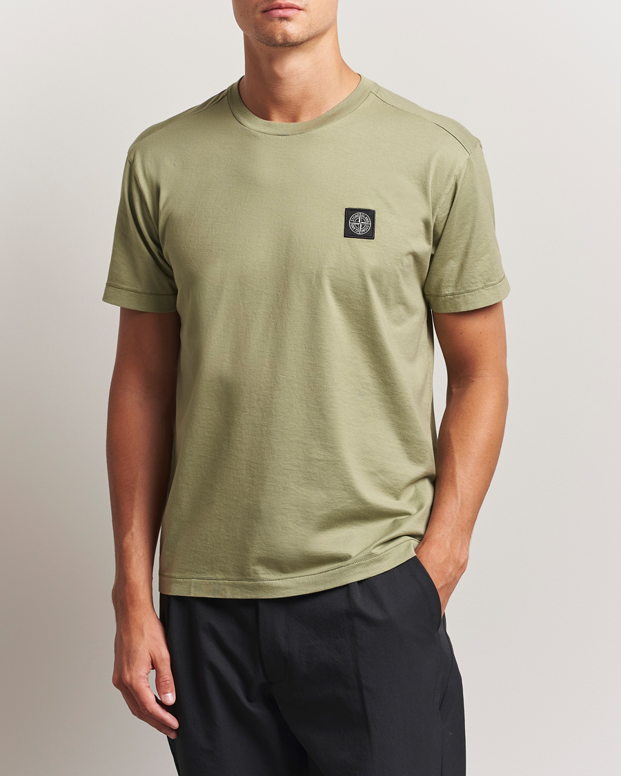 Heren | T-shirts | Stone Island | Garment Dyed Cotton Jersey T-Shirt Sage