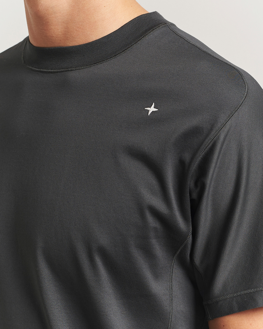 Heren | T-shirts | Stone Island | Stellina Mercerized Cotton T-Shirt Lead Grey