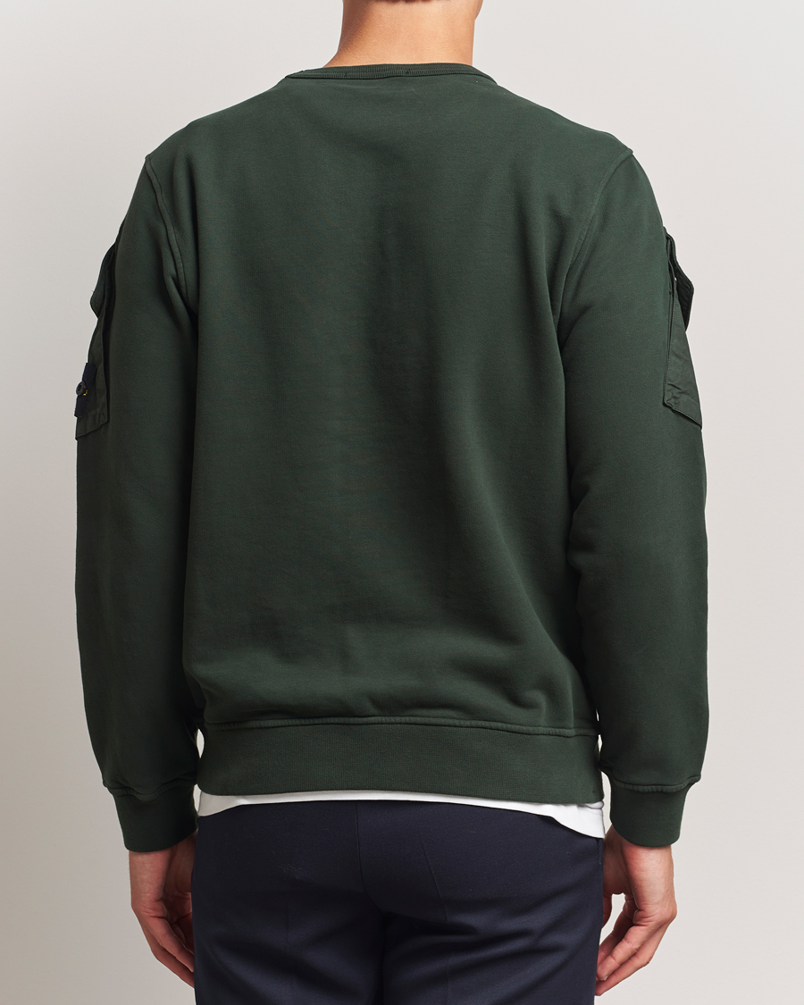 Heren | Truien | Stone Island | Organic Cotton Fleece Arm Pocket Sweatshirt Juniper