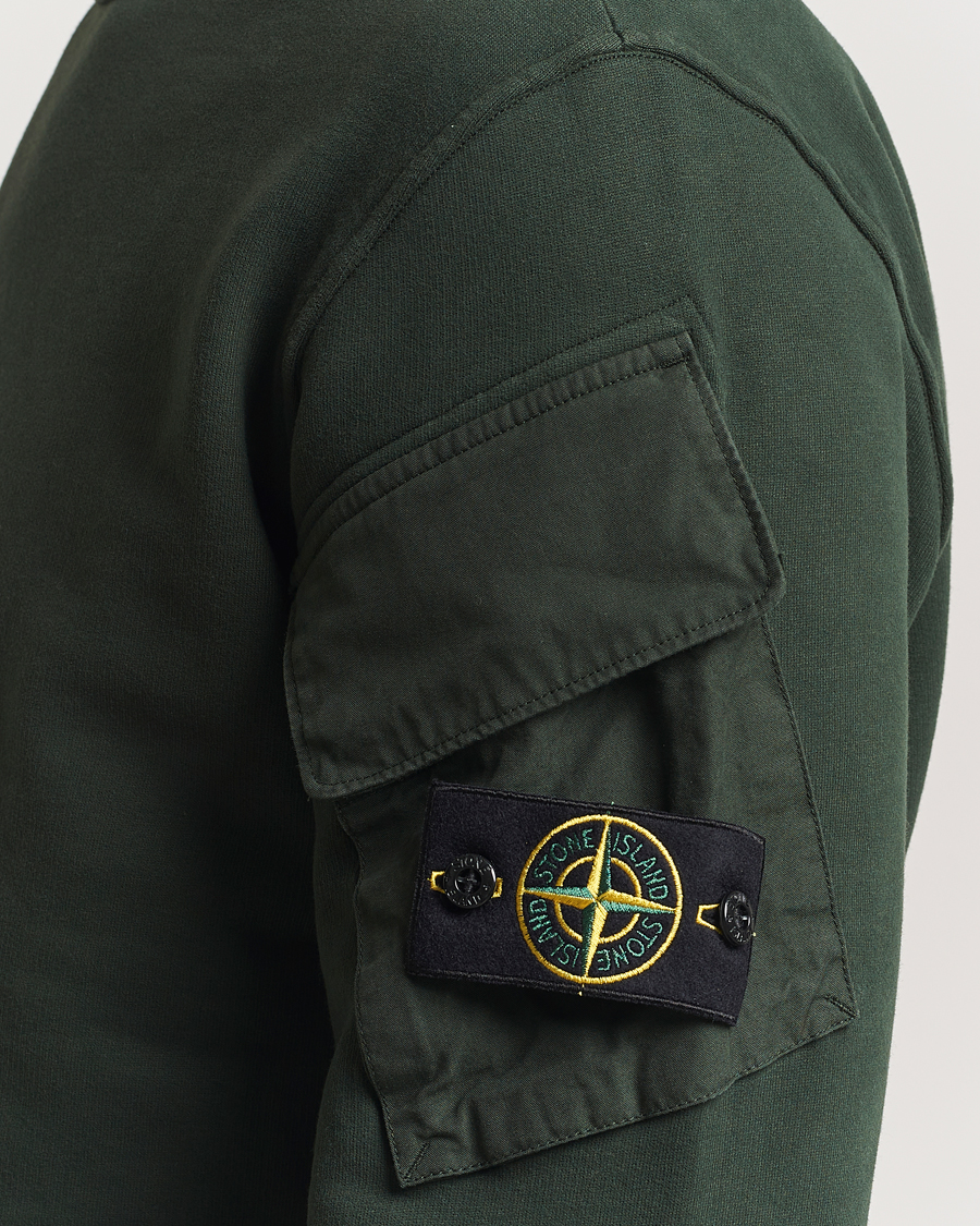 Heren | Truien | Stone Island | Organic Cotton Fleece Arm Pocket Sweatshirt Juniper