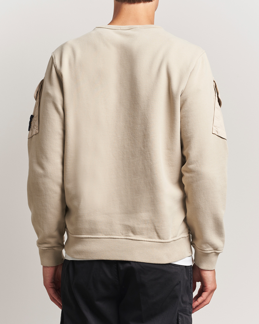 Heren | Truien | Stone Island | Organic Cotton Fleece Arm Pocket Sweatshirt Desert