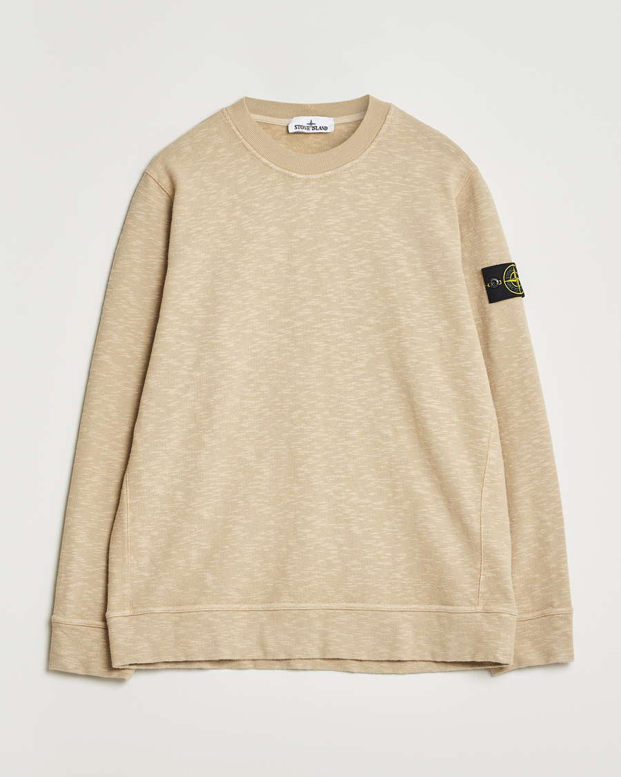 Heren | Truien | Stone Island | Vanisé Brushed Heavy Cotton Sweatshirt Desert