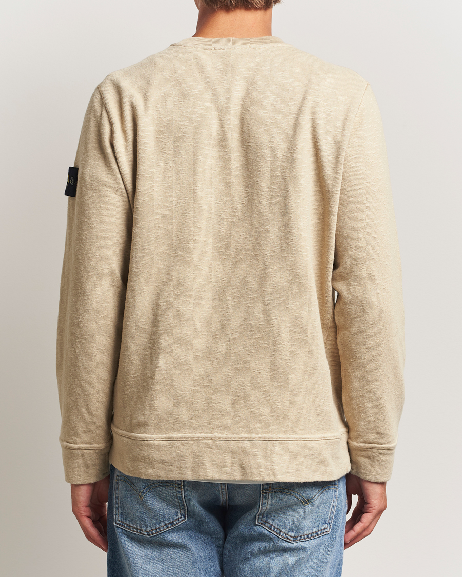 Heren | Truien | Stone Island | Vanisé Brushed Heavy Cotton Sweatshirt Desert