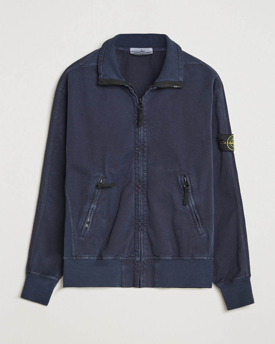 Heren | Jassen | Stone Island | Organic Panama Cotton Track Jacket Ink