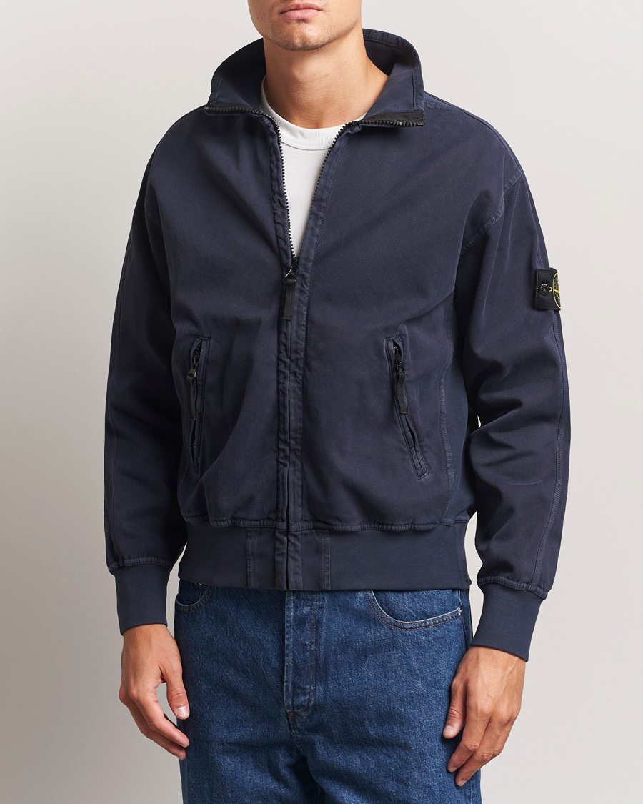 Heren | Jassen | Stone Island | Organic Panama Cotton Track Jacket Ink