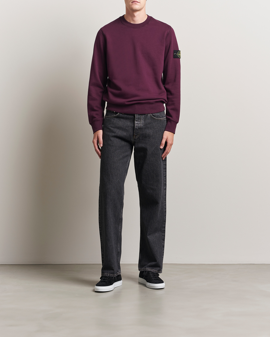 Heren | Truien | Stone Island | Garment Dyed Fleece Sweatshirt Amaranth
