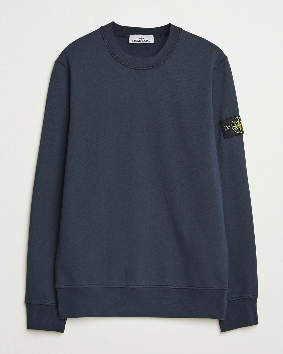 Heren | Truien | Stone Island | Garment Dyed Fleece Sweatshirt Navy