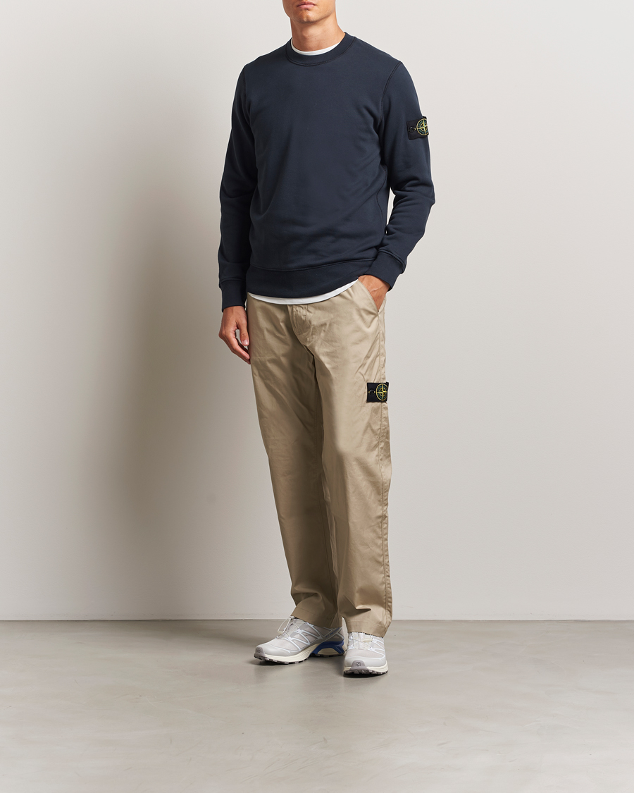 Heren | Truien | Stone Island | Garment Dyed Fleece Sweatshirt Navy