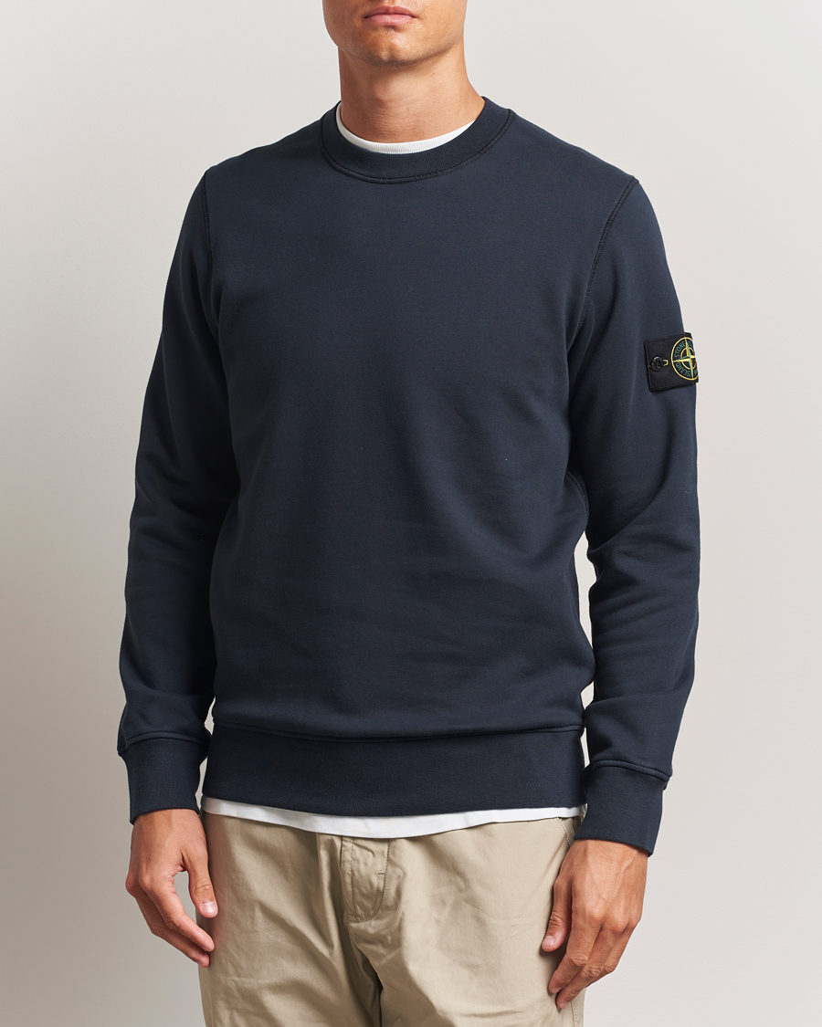 Heren | Truien | Stone Island | Garment Dyed Fleece Sweatshirt Navy