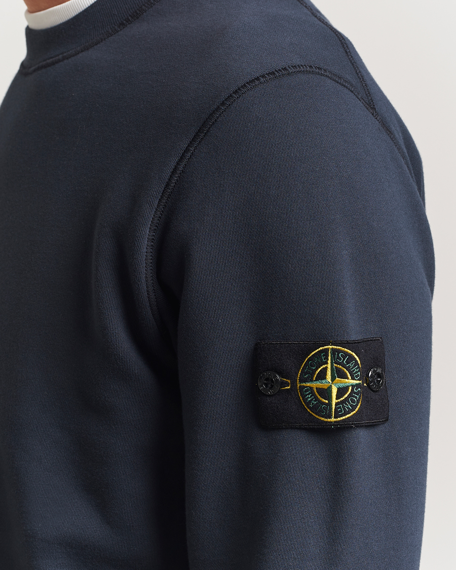 Heren | Truien | Stone Island | Garment Dyed Fleece Sweatshirt Navy