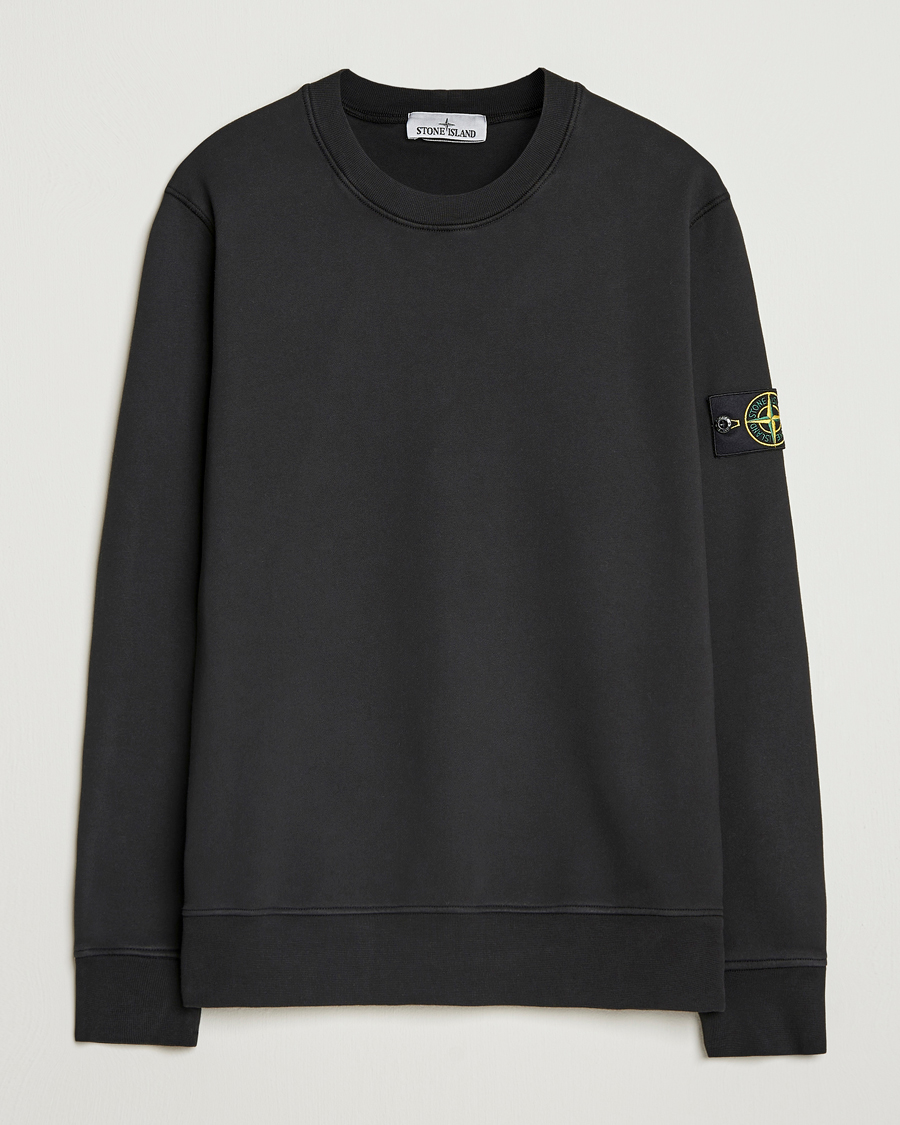 Heren | Truien | Stone Island | Garment Dyed Fleece Sweatshirt Black