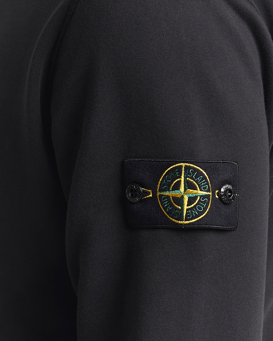 Heren | Truien | Stone Island | Garment Dyed Fleece Sweatshirt Black
