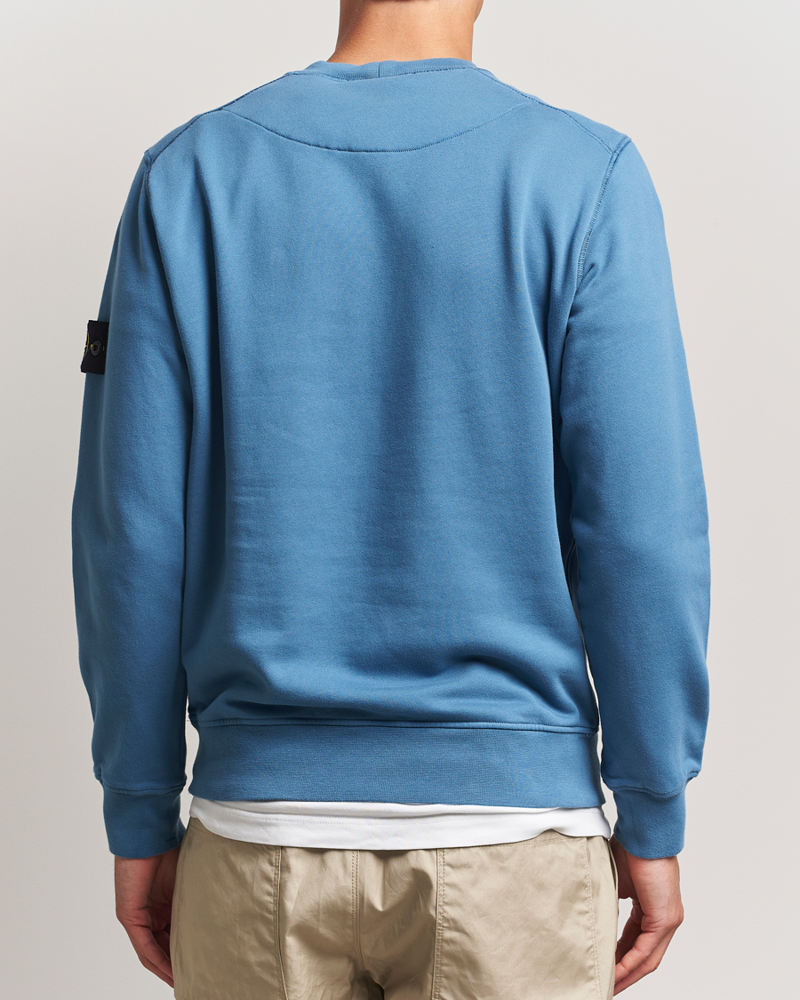 Heren | Truien | Stone Island | Garment Dyed Fleece Sweatshirt Blue Acciaio