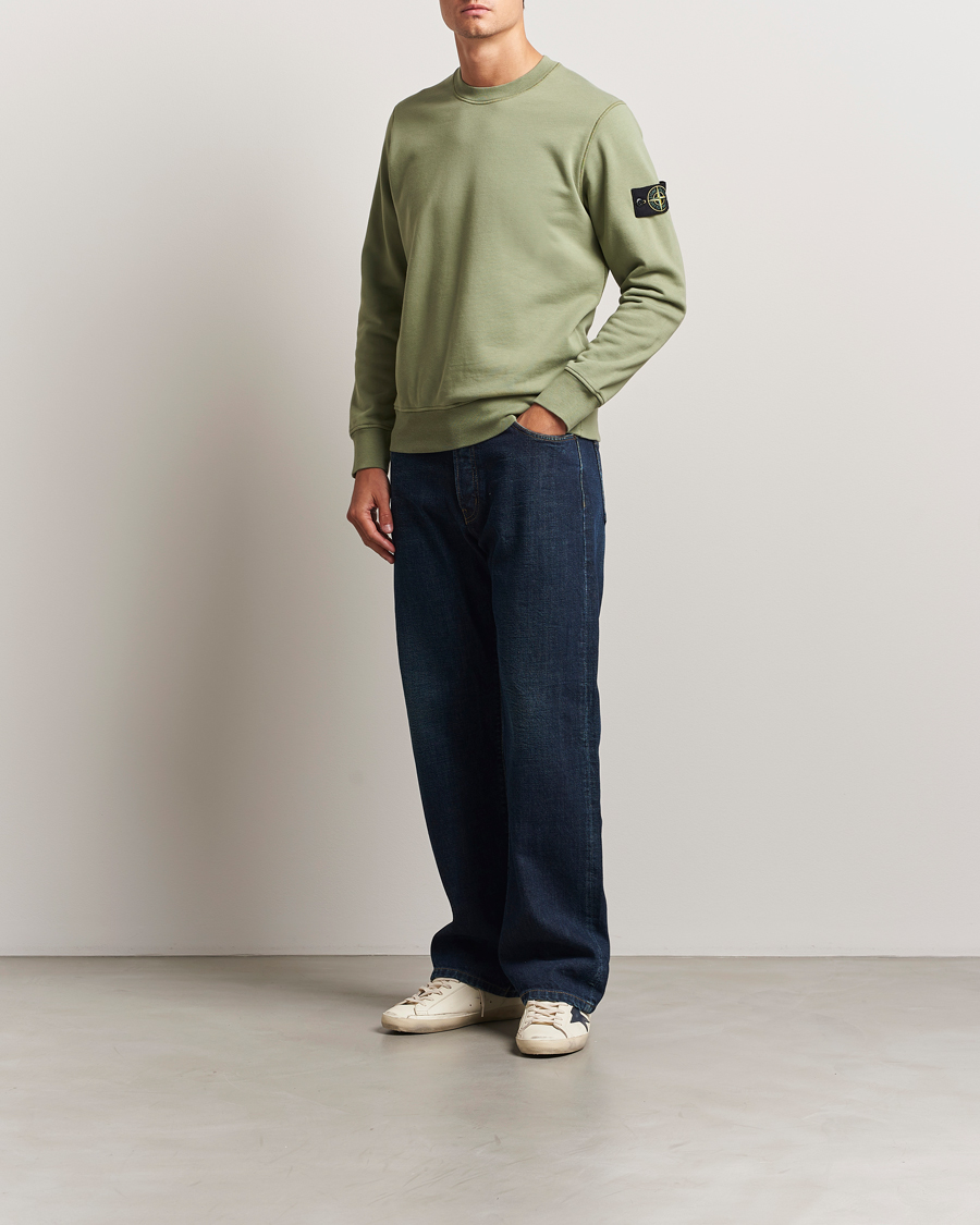 Heren | Truien | Stone Island | Garment Dyed Fleece Sweatshirt Sage