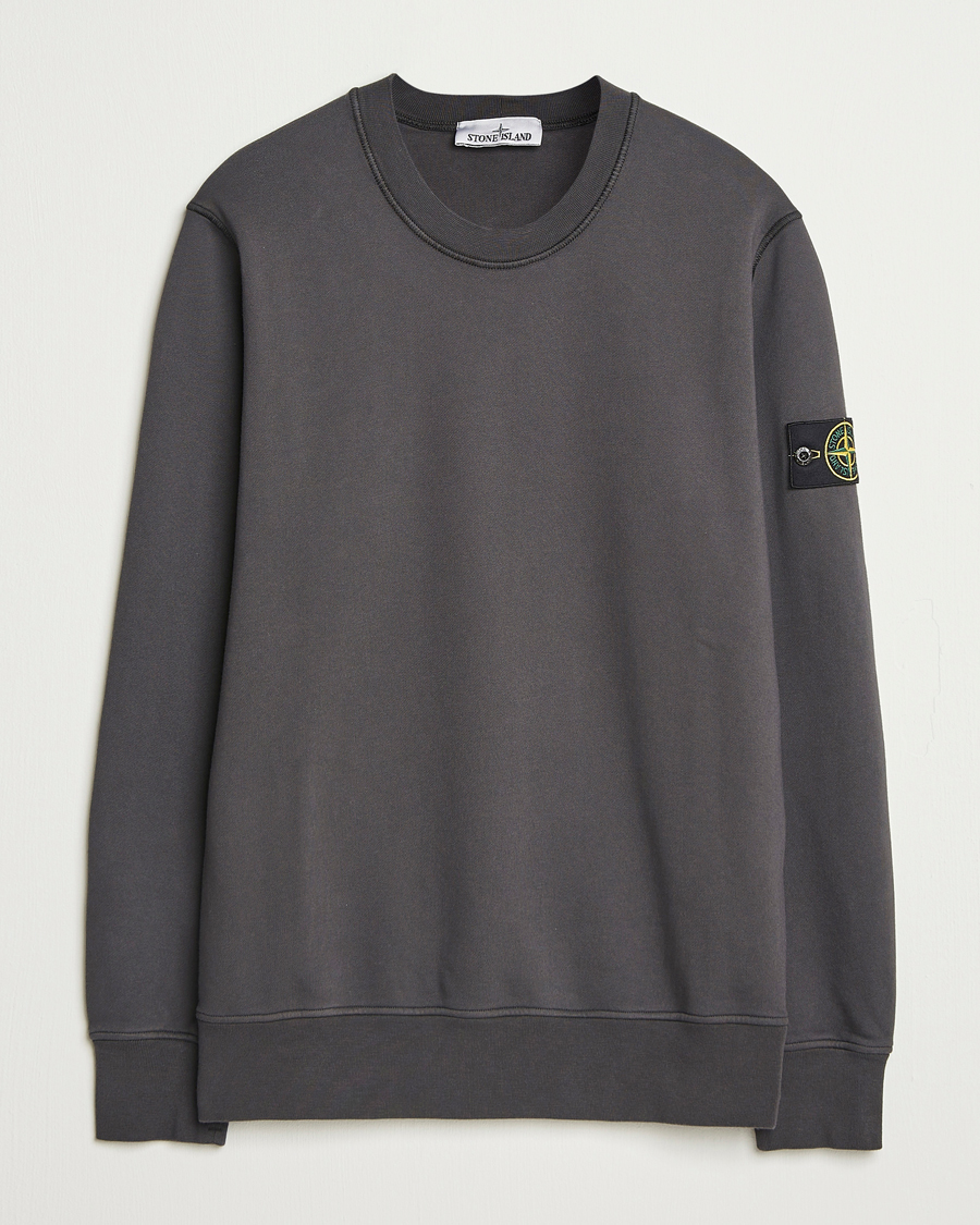 Heren | Truien | Stone Island | Garment Dyed Fleece Sweatshirt Lead Grey