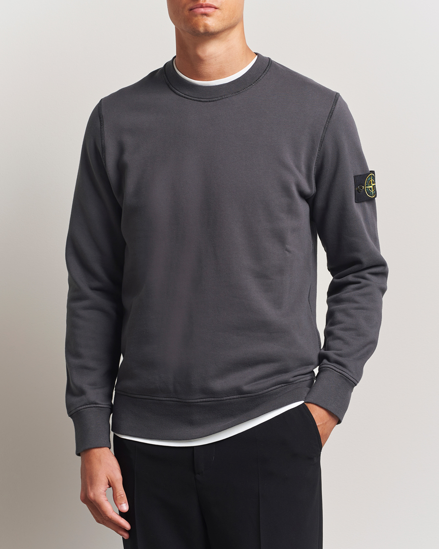 Heren | Truien | Stone Island | Garment Dyed Fleece Sweatshirt Lead Grey