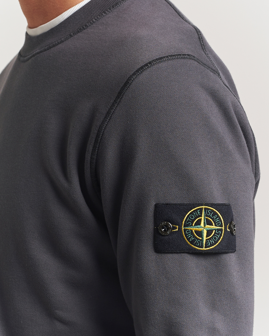 Heren | Truien | Stone Island | Garment Dyed Fleece Sweatshirt Lead Grey