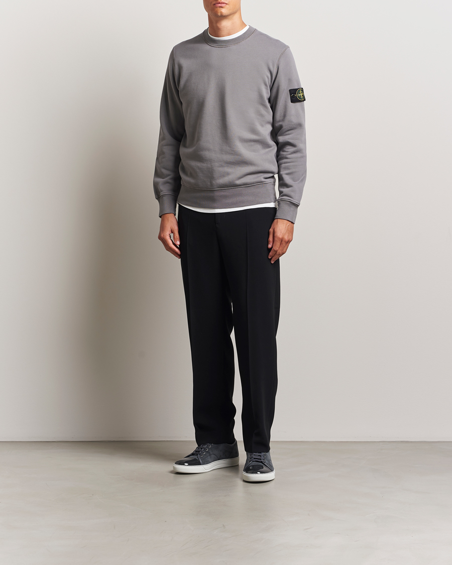 Heren | Truien | Stone Island | Garment Dyed Fleece Sweatshirt Cement