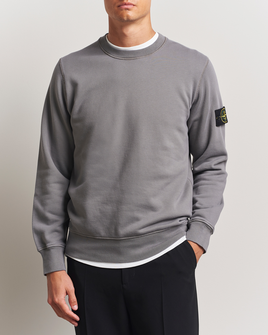 Heren | Truien | Stone Island | Garment Dyed Fleece Sweatshirt Cement