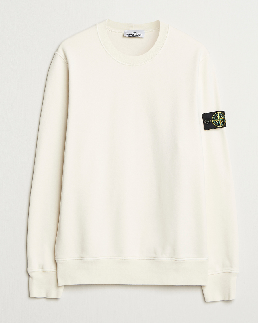 Heren | Truien | Stone Island | Garment Dyed Fleece Sweatshirt Ivory