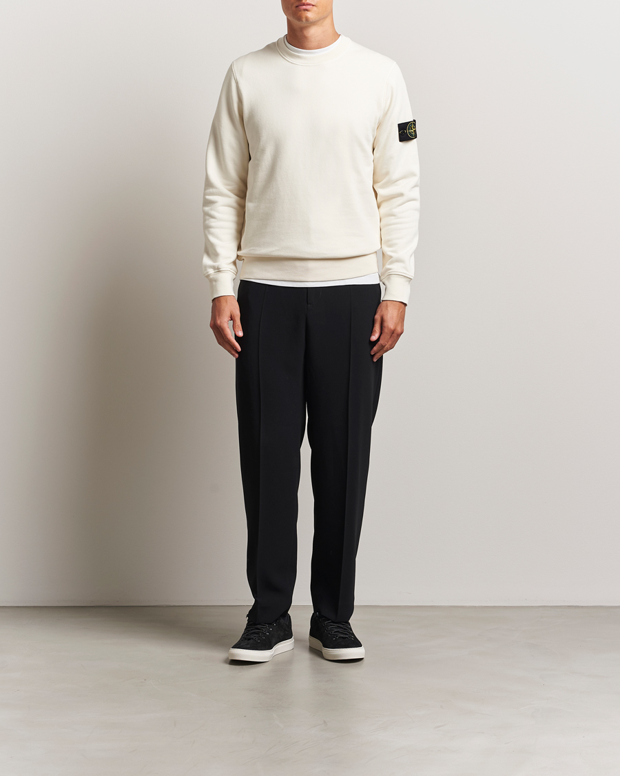 Heren | Truien | Stone Island | Garment Dyed Fleece Sweatshirt Ivory