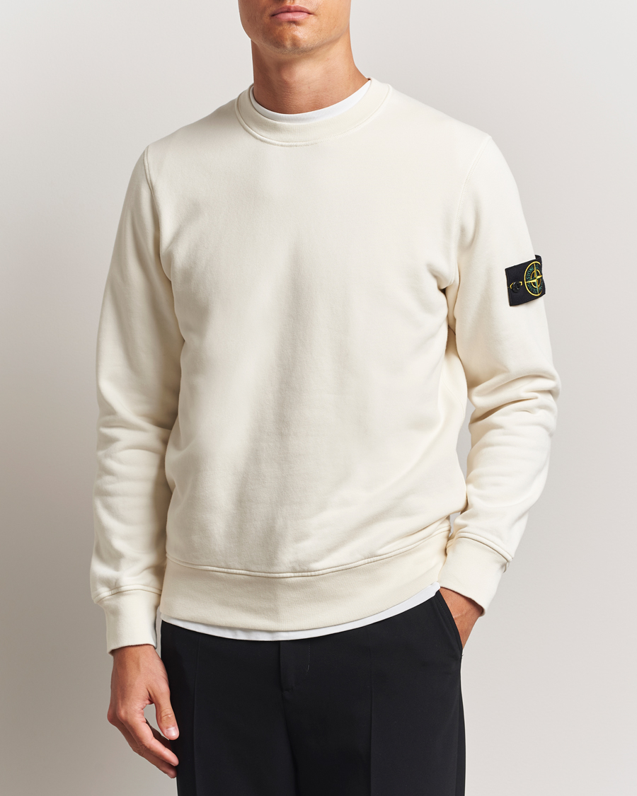 Heren | Truien | Stone Island | Garment Dyed Fleece Sweatshirt Ivory