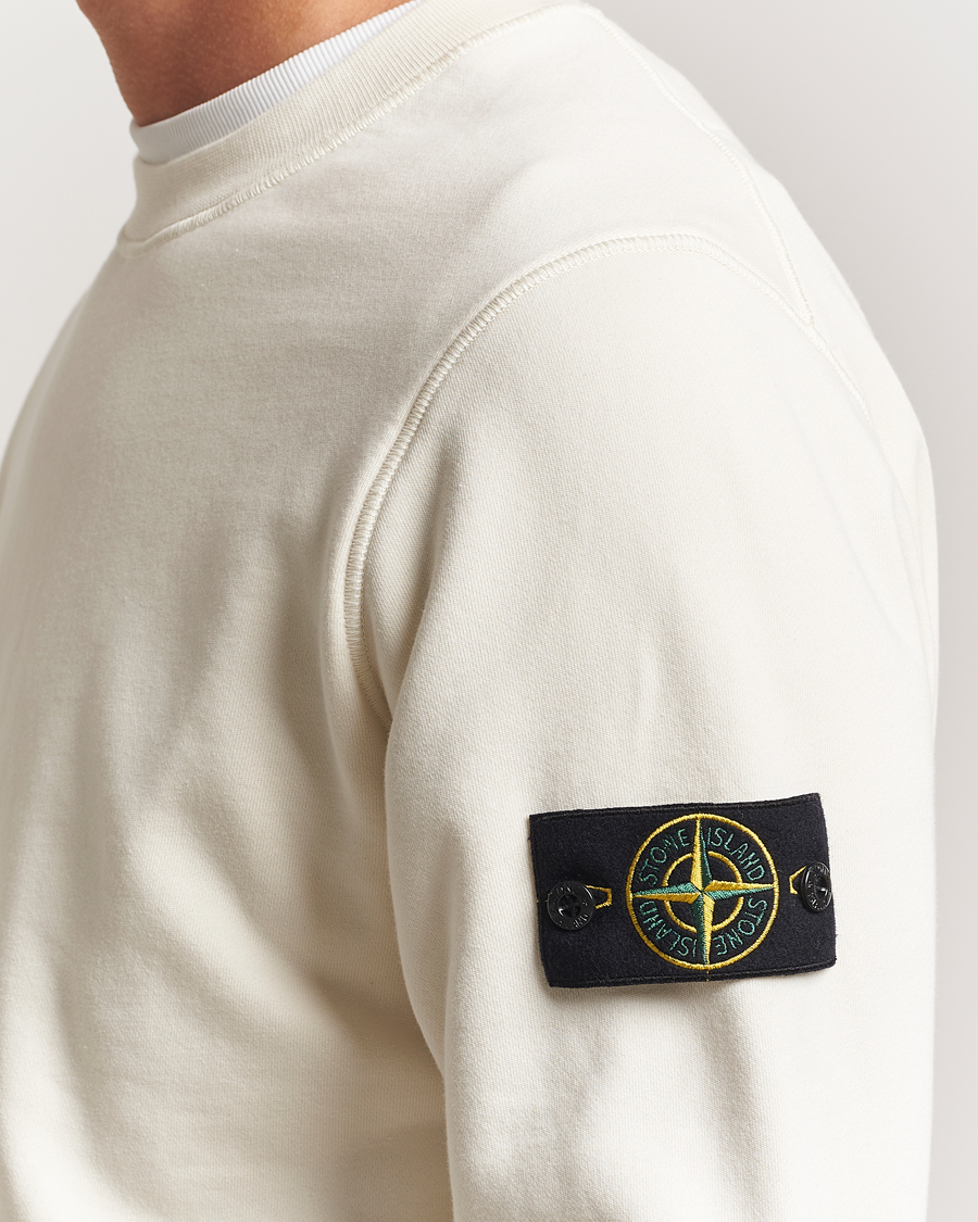 Heren | Truien | Stone Island | Garment Dyed Fleece Sweatshirt Ivory