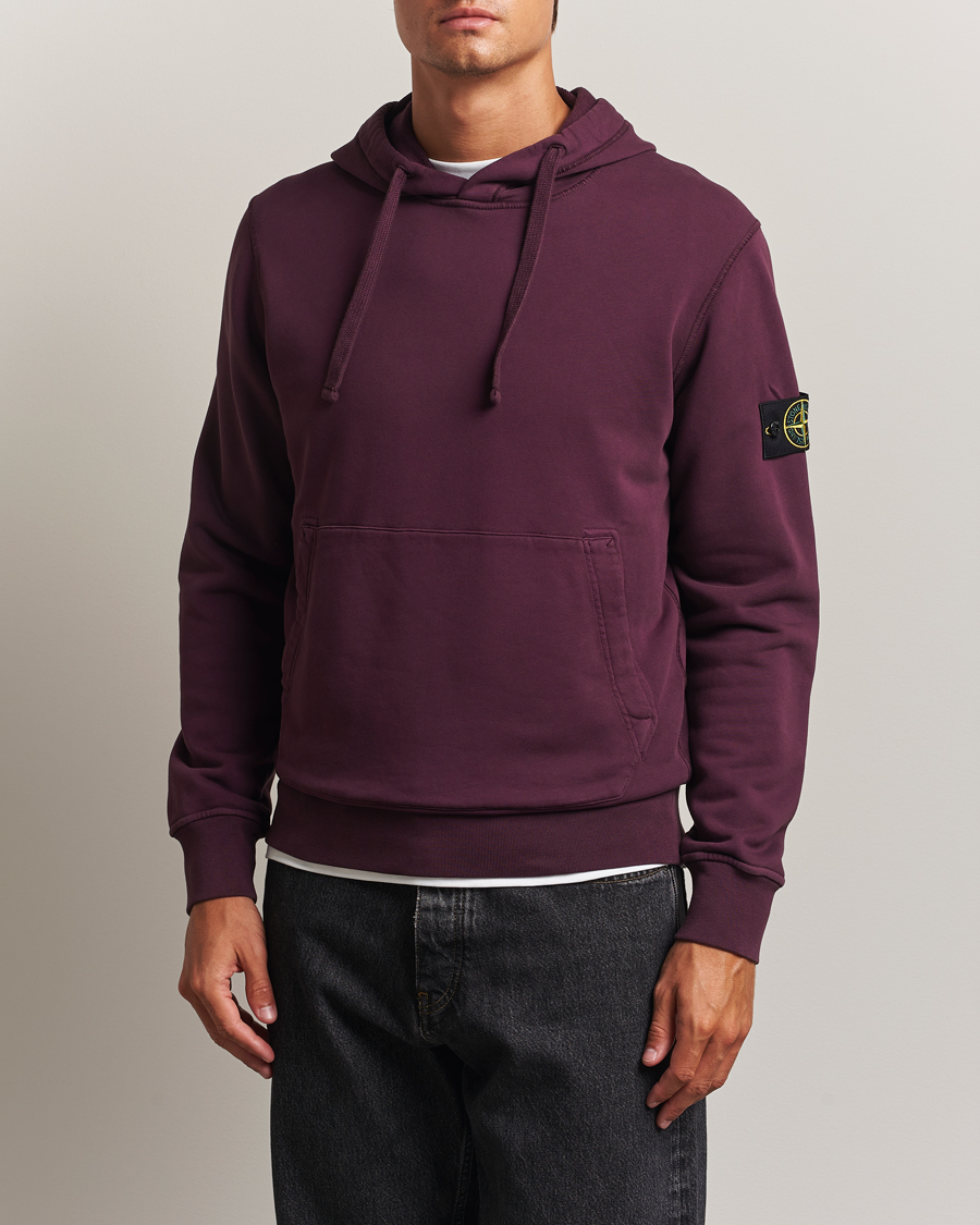 Heren | Truien | Stone Island | Garment Dyed Fleece Hood Amaranth