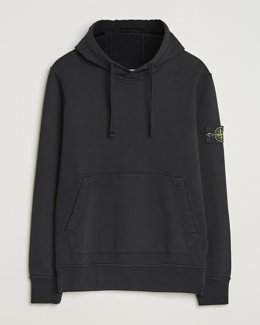 Heren | Truien | Stone Island | Garment Dyed Fleece Hood Black