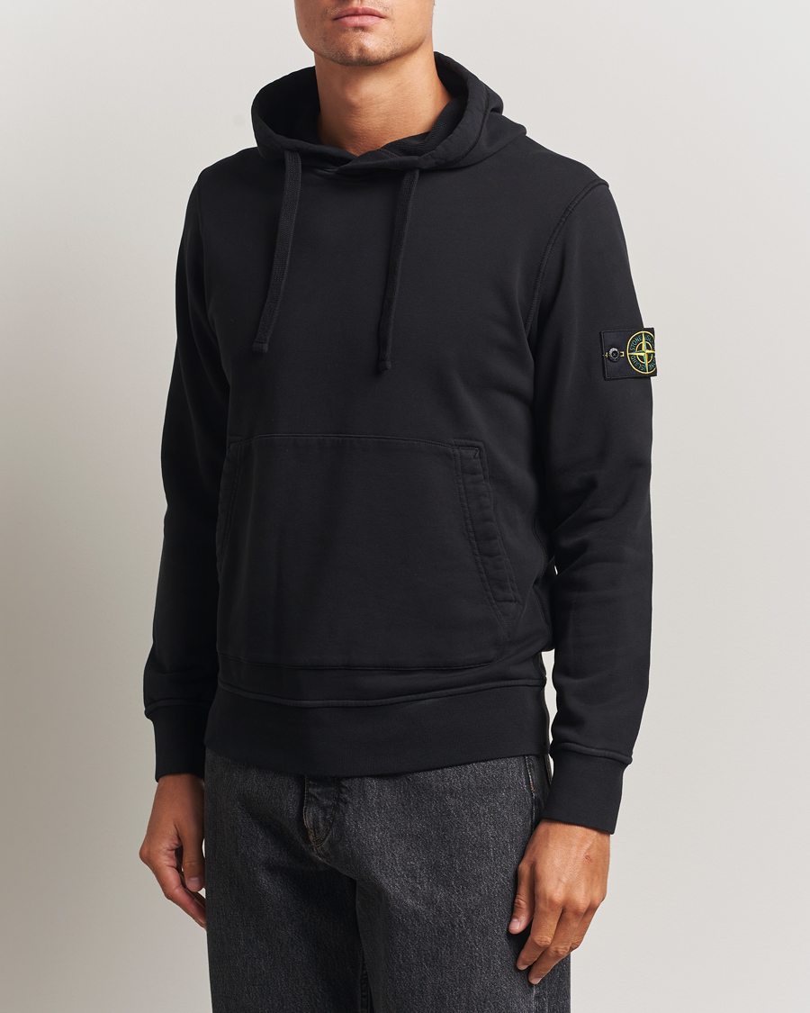 Heren | Truien | Stone Island | Garment Dyed Fleece Hood Black