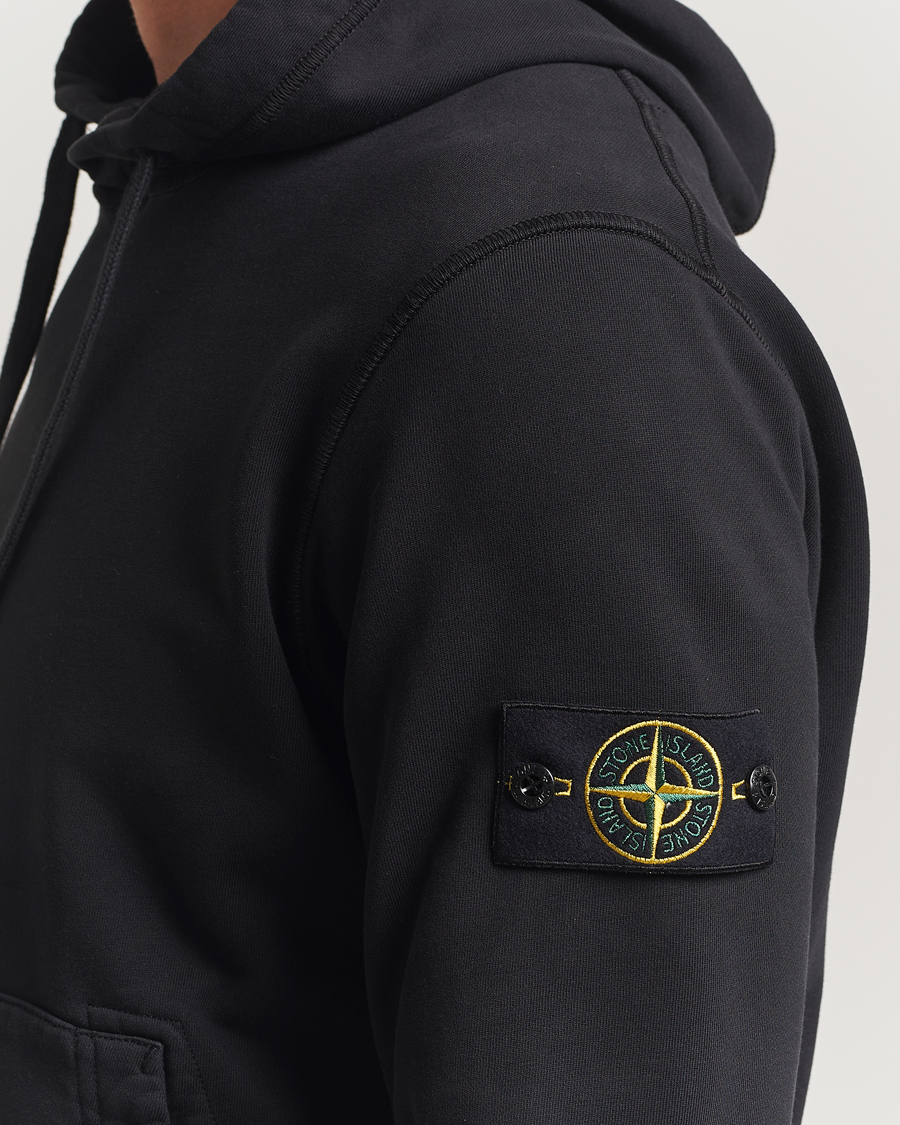 Heren | Truien | Stone Island | Garment Dyed Fleece Hood Black
