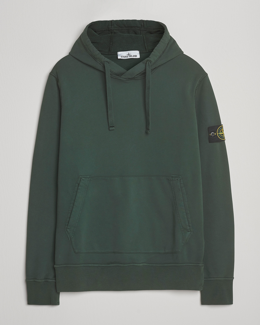 Heren | Truien | Stone Island | Garment Dyed Fleece Hood Juniper