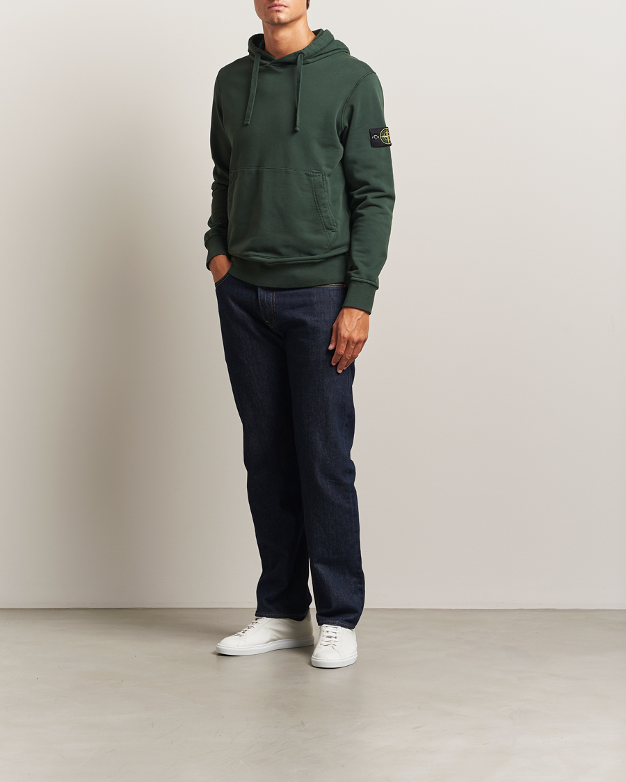 Heren | Truien | Stone Island | Garment Dyed Fleece Hood Juniper
