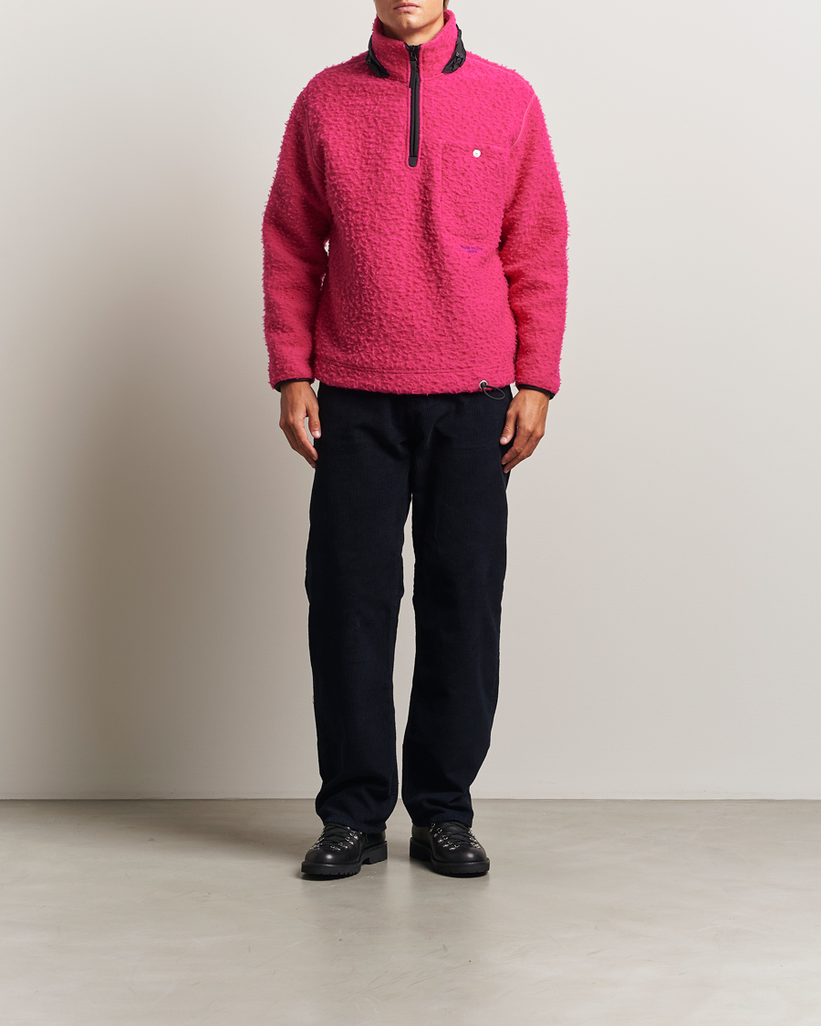 Heren | Truien | Stone Island | Marina Ratteen Wool Half-Zip Fuxia