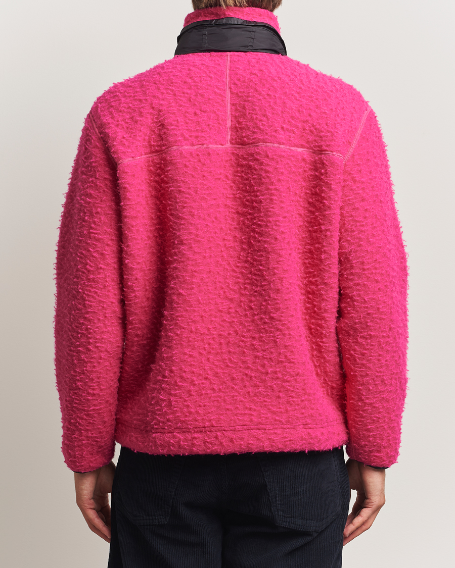 Heren | Truien | Stone Island | Marina Ratteen Wool Half-Zip Fuxia