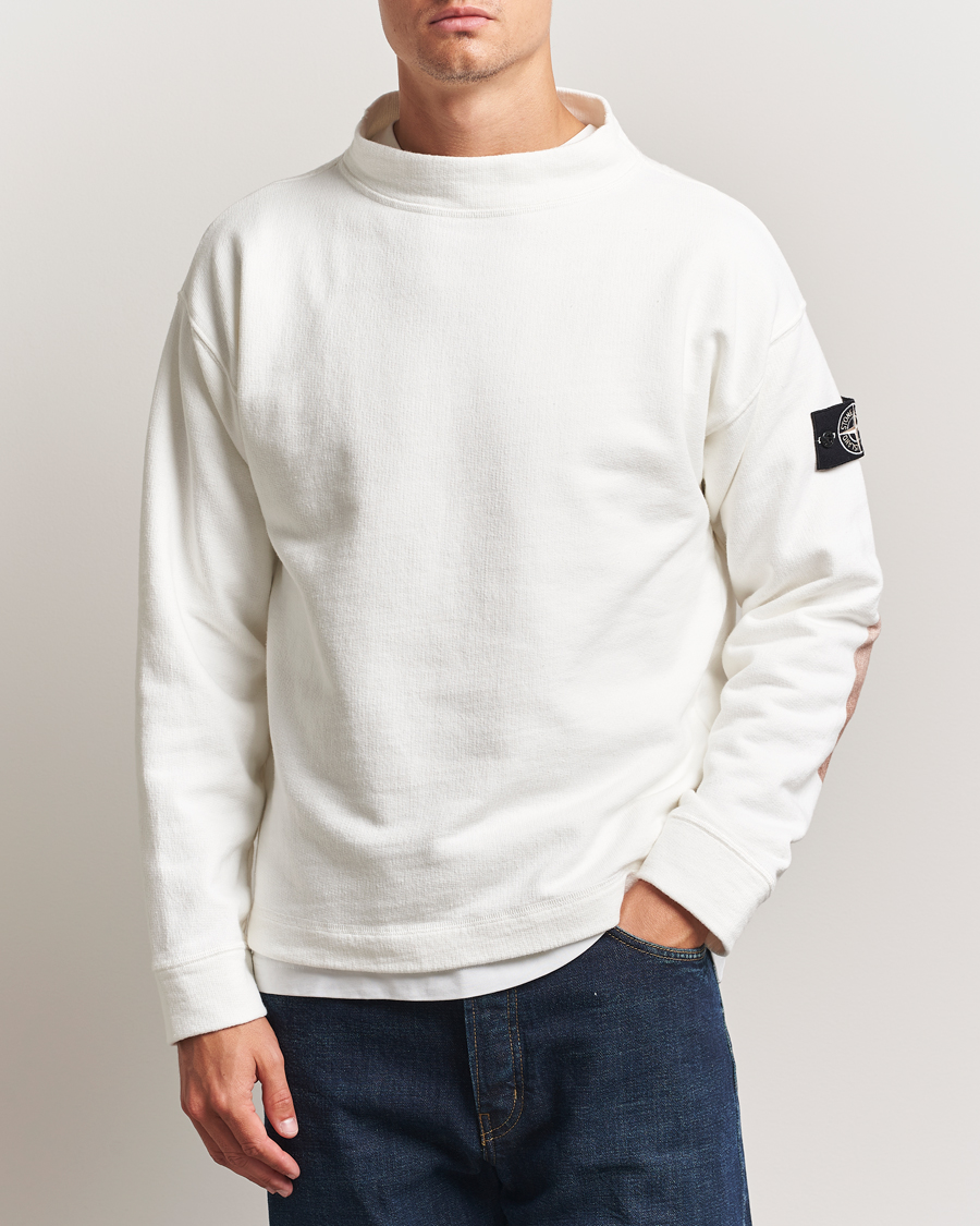 Heren | Truien | Stone Island | RAW Knitted Cotton Crew Neck Natural